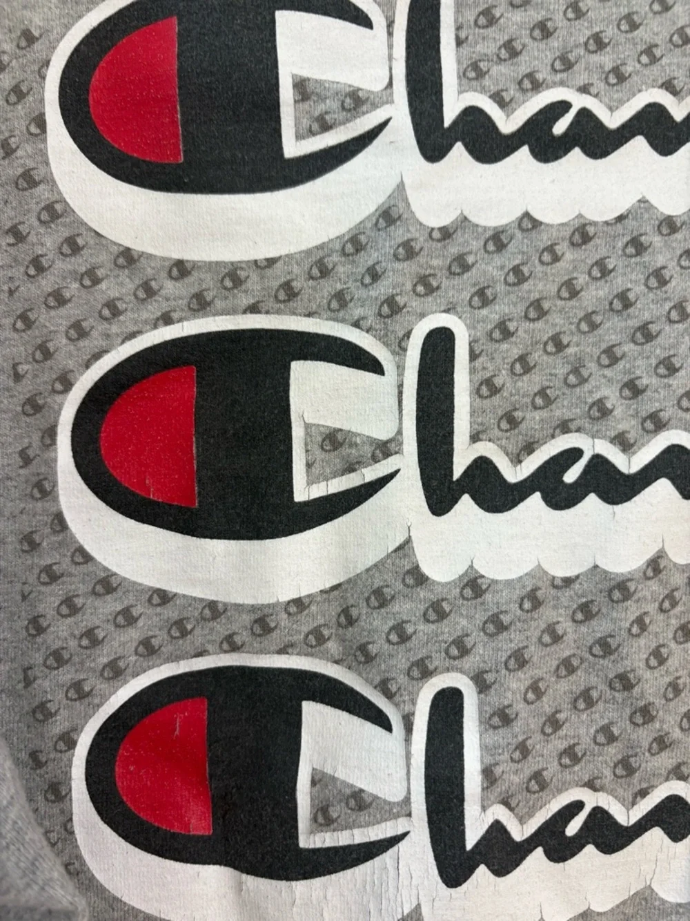 Champion Heather Gray Crewneck T-Shirt with Tag - Picture 6 of 10